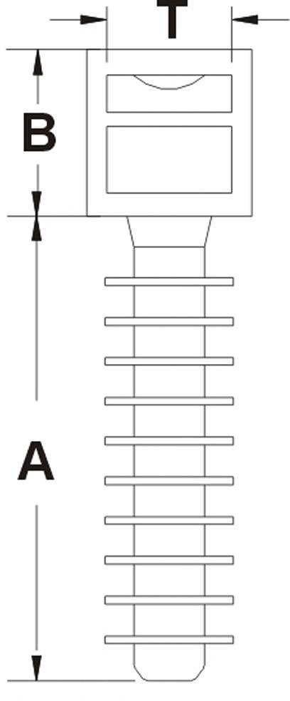 Тримач кабелю TRU COMPONENTS TC-10938592 Діаметр пучка 9 мм (макс.) 100 шт.
