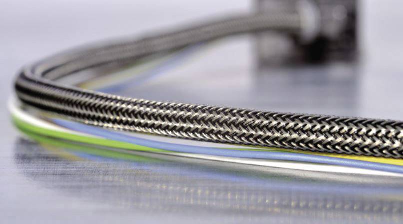 HellermannTyton 173-00800 HEGEMIP08-CUSP-C4 Армований алюмінієвий шланг, чорний поліестер, 8–11,50 мм. Кількість виробів на погонн