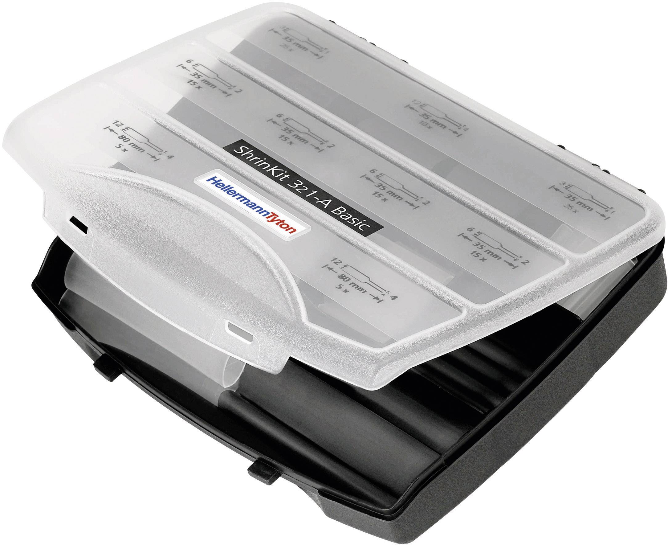 Термоусадочна трубка 3:1 у комплекті ShrinKit 321-A Basic HellermannTyton 380-03004