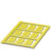 Oznacznik na przewody Phoenix Contact UC-WMC 4,4 (23X5,5) YE 0818881, montaż: zaciskanie, 23 x 5.50 mm, etykiety na arkuszu: 9, 10 szt.