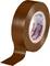 Brązowa taśma izolacyjna na rolce z częściowo zdjętą końcówką, odpowiednia do prac elektrycznych i izolacji.