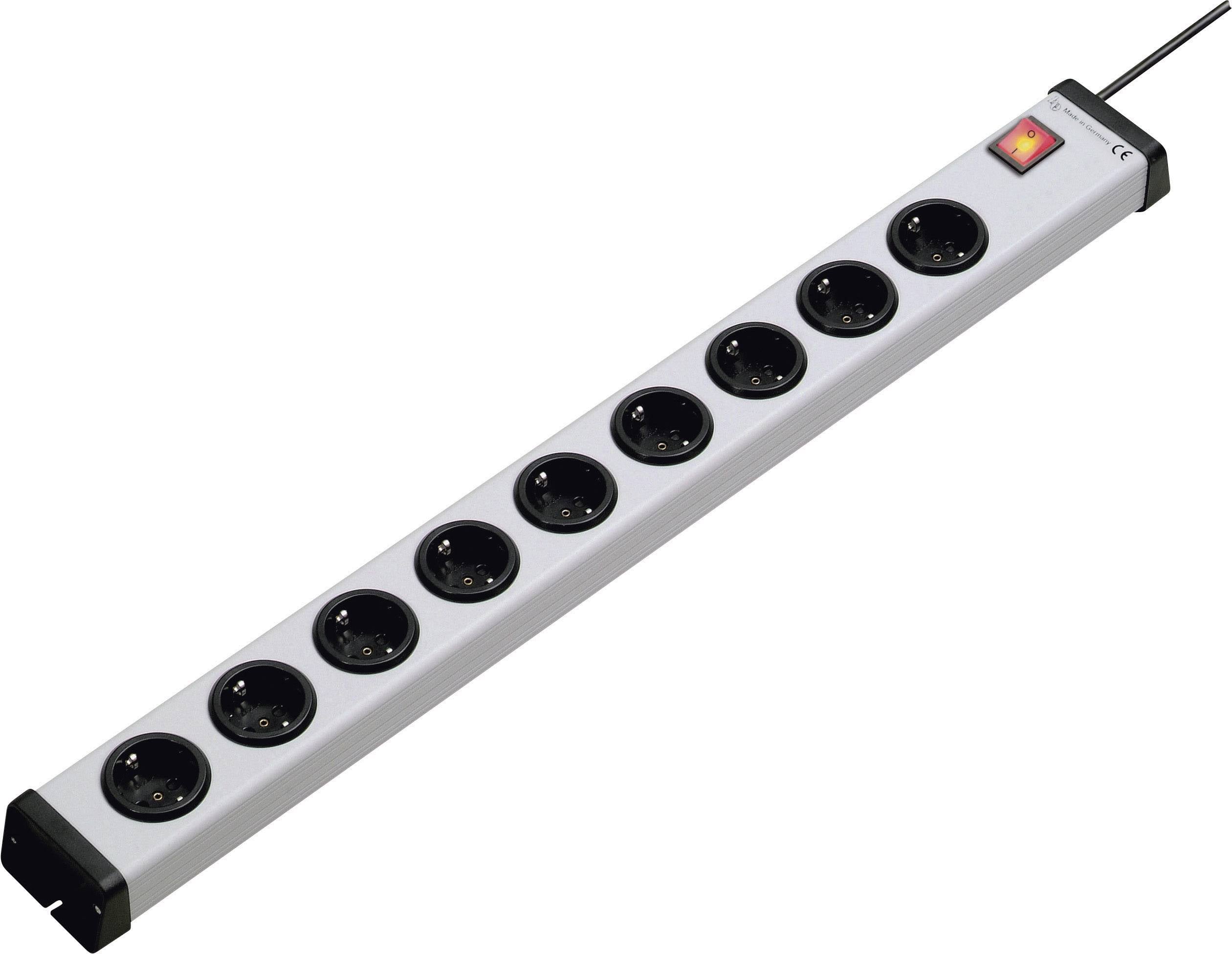 Подовжувач з вимикачем Ehmann Vario Linea 0201x00092301, захисний роз'єм, Кількість розеток: 9