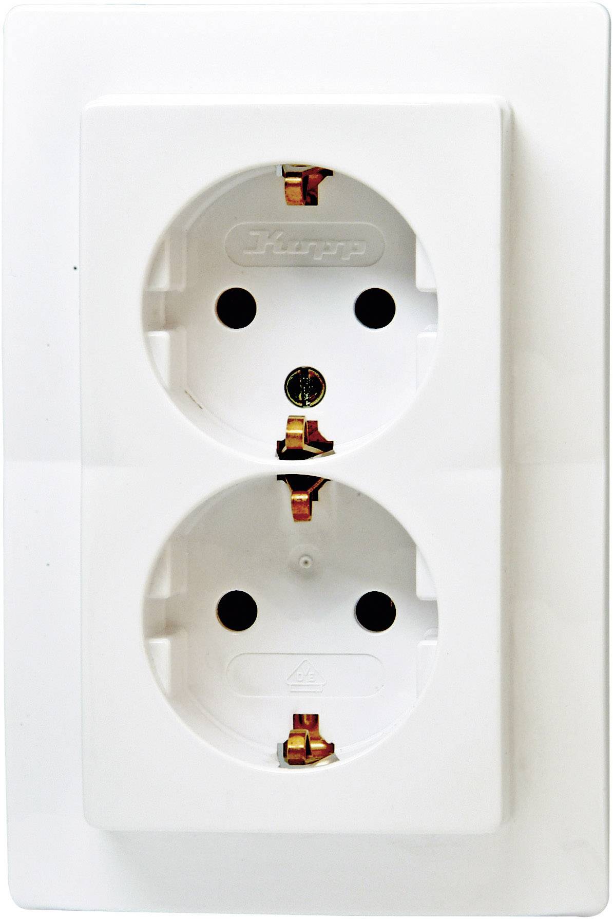 Кнопкова панель Kopp Розетка із заземленням Paris біла 941102063 1 шт.