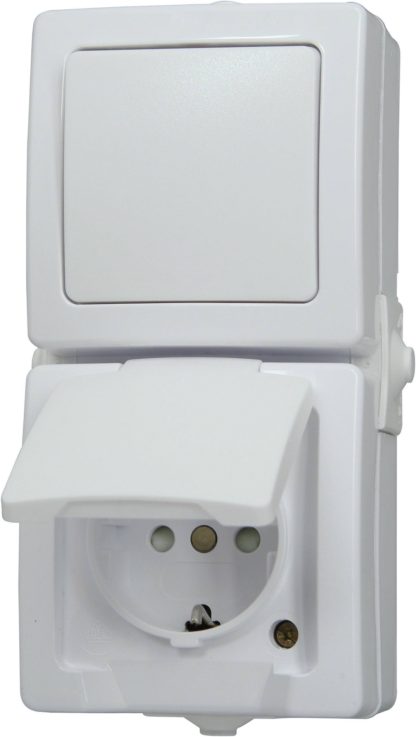 Вимикач/розетка Kopp білий 138502009