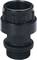 Złączka z tworzywa sztucznego, czarna. Łączy przewody rurowe, składa się z dwóch części. Umożliwia prostą instalację bez użycia narzędzi.