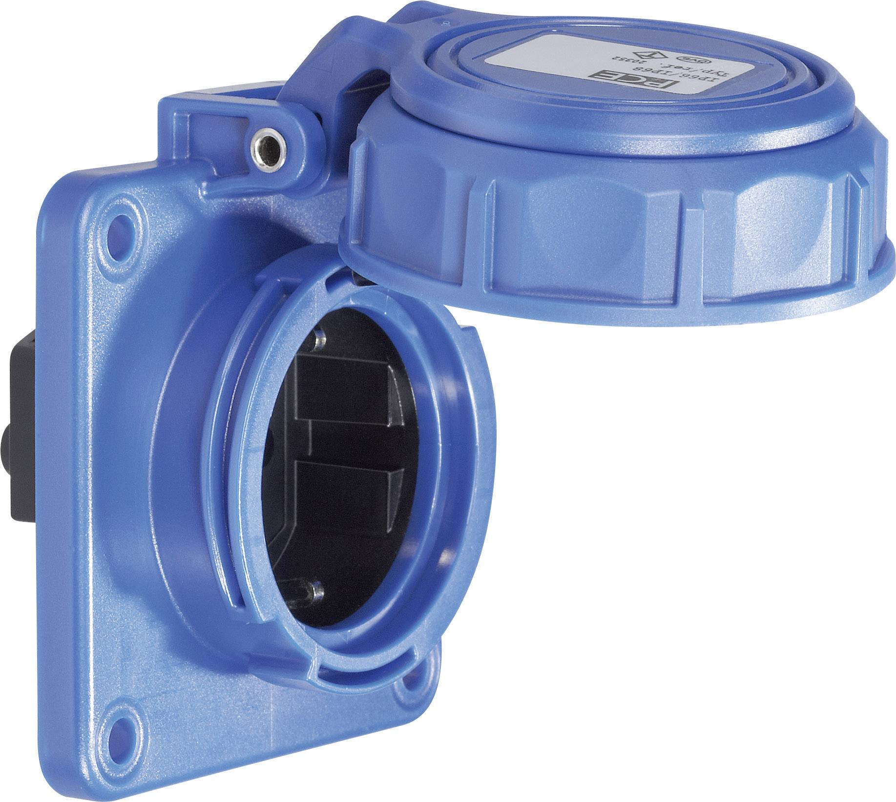 Електрична розетка PCE 20352-8b, 16A, 230V/50Hz, синя, IP68