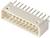 Prostokątna, biała wtyczka z wieloma metalowymi stykami. Służy do łączenia elementów elektronicznych na płytkach drukowanych.