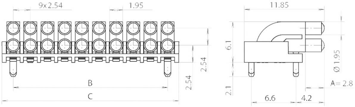 Світловід Mentor 1296.2022, 2-R/4-кратний, 2,8 мм