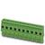Zielony złącz wtykowy z ośmioma zaciskami przyłączeniowymi, odpowiedni do połączeń elektrycznych na płytkach drukowanych lub w szafach sterowniczych.