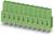 Zielony, poziomy złącze z ośmioma metalowymi stykami, odpowiednie do połączeń elektrycznych w urządzeniach elektronicznych.