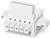 Biały elektryczny złącz wielostykowy, odpowiedni do różnych połączeń kablowych w zastosowaniach technicznych.