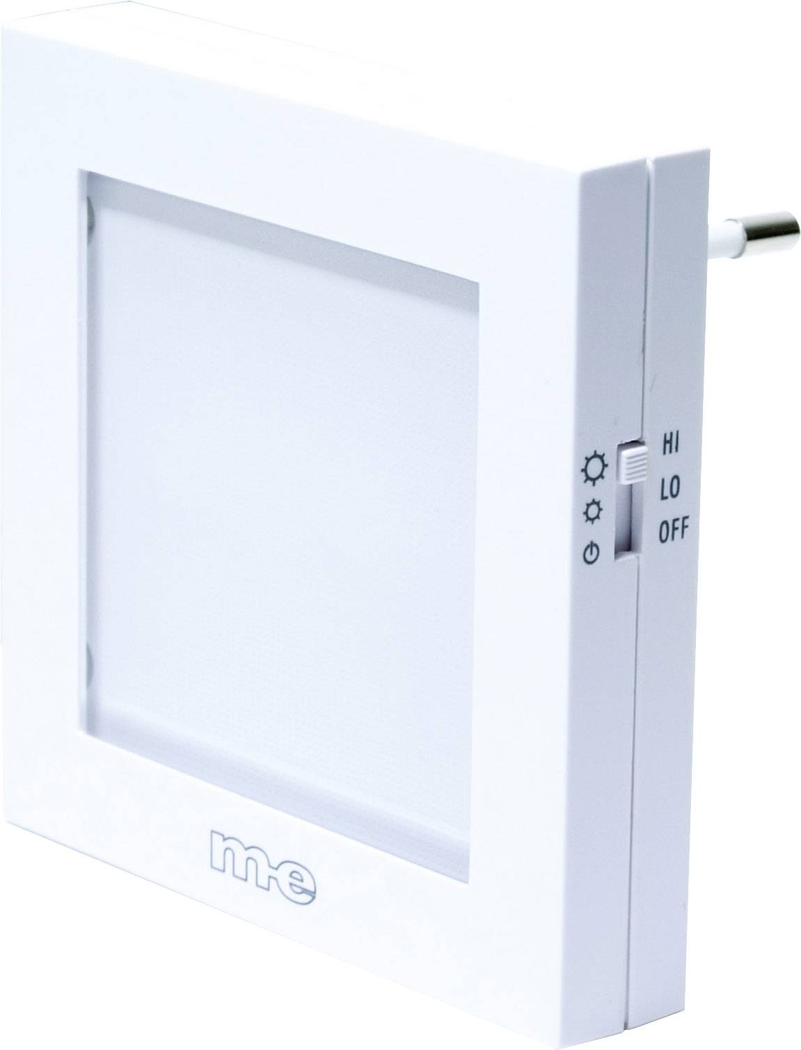 Нічник m-e modern-electronics 4250109110445, вбудований світлодіодний, 1 Вт, 230 В/50 Гц, (Д x Ш) 8 см x 8 см, білий