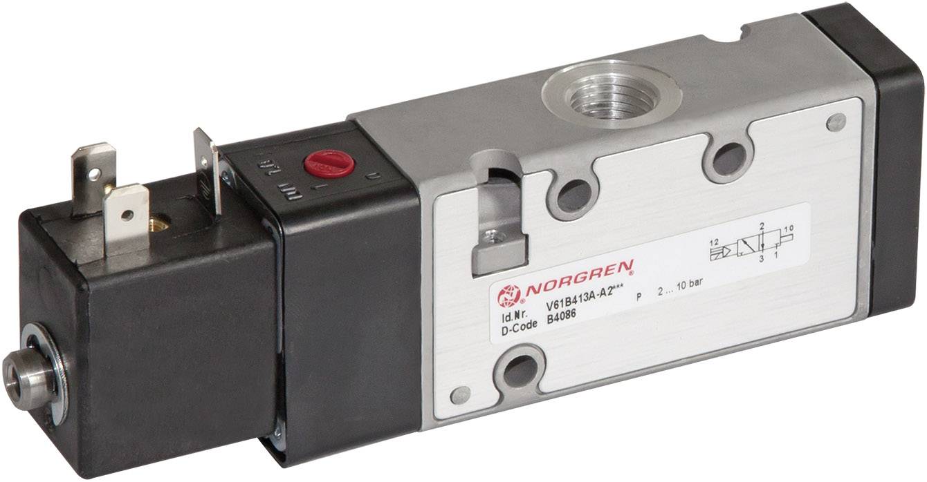 Zawór elektromagnetyczny In-Line Norgren V61B413A-A213L - 3/2-drożny