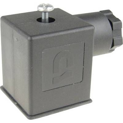 Czarne, prostokątne obudowa ze śrubą na górze, element elektryczny; używany do połączeń w różnych urządzeniach.