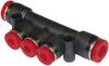 Kolektor przelotowy Norgren PNEUFIT C C00D30804, 3 x 4/2 x 8 mm