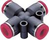 Czwórnik przelotowy Norgren PNEUFIT C C00900600, 6 mm