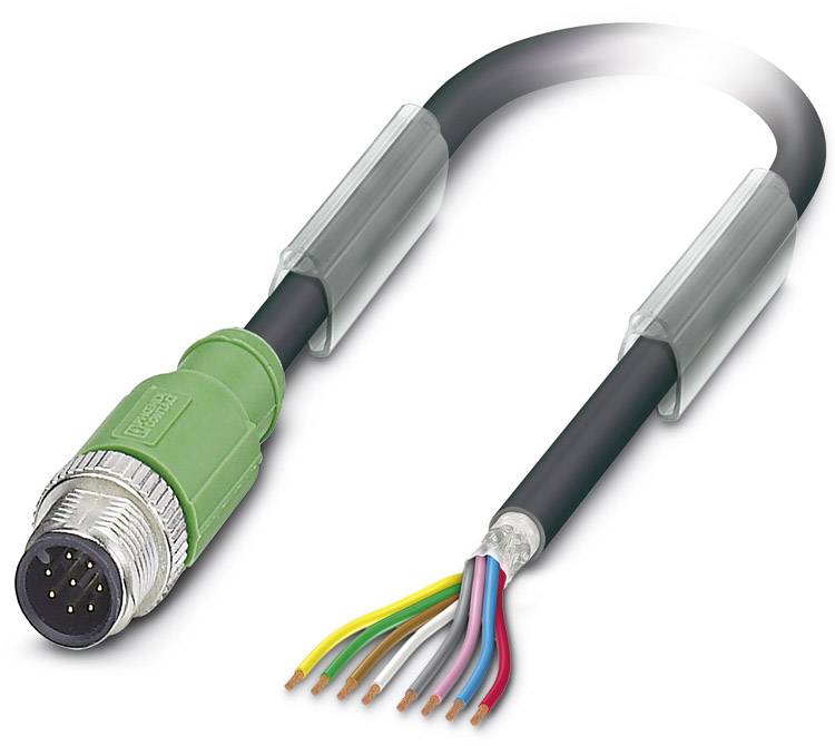 Кабель для датчиків/виконавчих механізмів Phoenix Contact SAC-8P-M12MS/ 1,5-PUR SH 1522778, кабель, відкриті кінці, 1 шт.