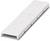 Biały kanał kablowy z zdejmowalną pokrywą, odpowiedni do organizacji i ukrycia przewodów na ścianach lub sufitach.