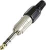 TRU COMPONENTS 595211 Złącze męskie jack 6,35 mm, złocony, 1 szt.