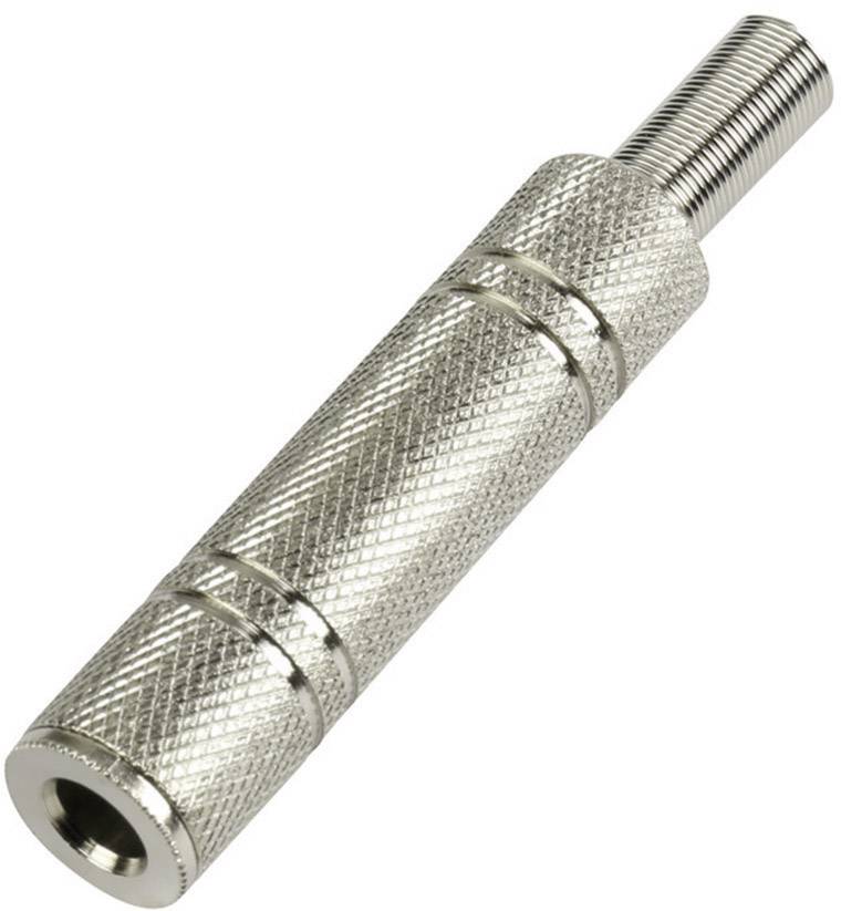TRU COMPONENTS 595219 Złącze męskie jack 6,35 mm, niklowany, 1 szt.