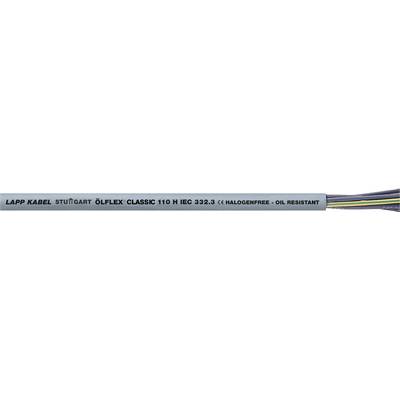 Szary kabel z napisem 'LAPP KABEL ÖLFLEX CLASSIC 110 H 05 VV-F 3G 1,0' ukazuje kilka kolorowych przewodów.