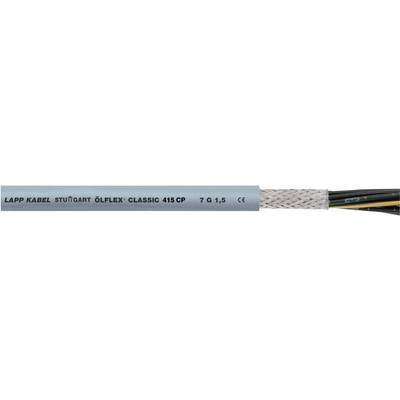 Kabel z oznaczeniem 'LAPP KABEL ÖLFLEX CLASSIC 415 CP 7G1,5 CE'. Wielożyłowy z ekranowaniem, odpowiedni do zastosowań przemysłowych.