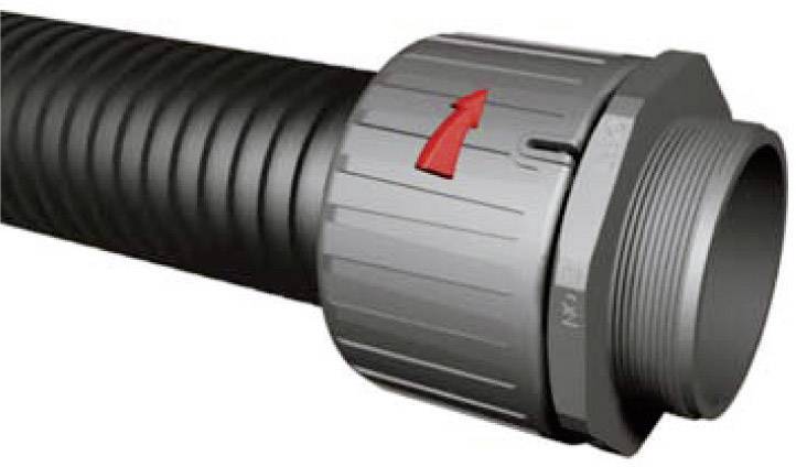 Захисний шланг HellermannTyton HelaGuard PA6 Double Slit HG-DC16, Ø 10,5/16 мм, чорний