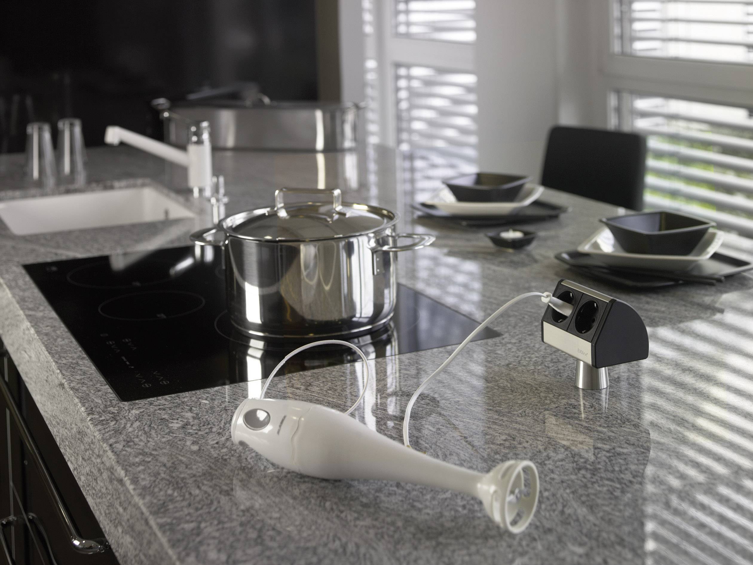 EVOline EVOLINE®T-Dock двосторонній подовжувач 93022055, без розеток, Кількість розеток: 2