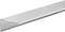 Metalowa szyna w kolorze srebrnym, stosowana jako osłona lub element mocujący, z otworem bocznym umożliwiającym łatwi montaż.