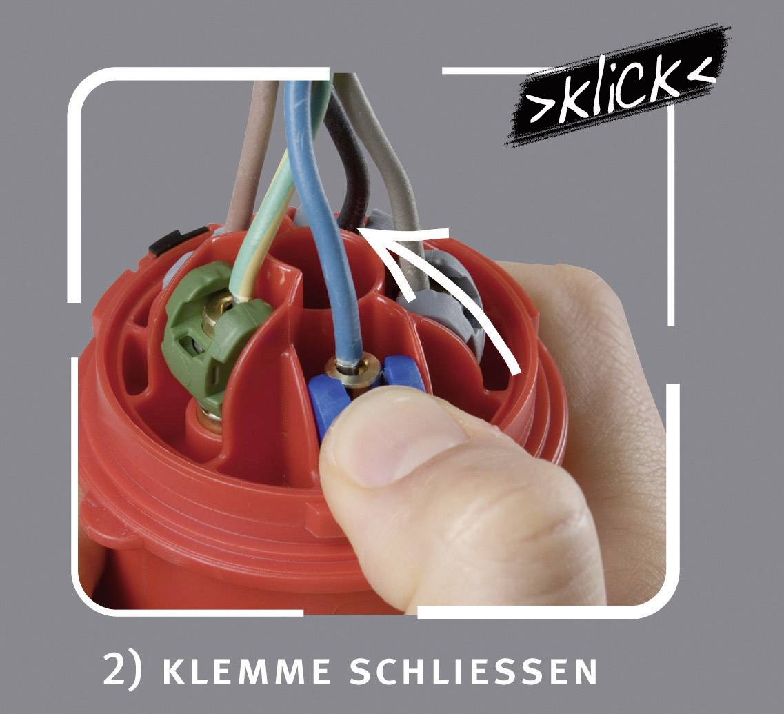 Вилка PCE 013-6ttx, 230 В, 50 Гц, 16 А, IP44