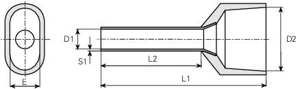 Кабельний наконечник Vogt Verbindungstechnik 460814D 2x10x14 100 шт.