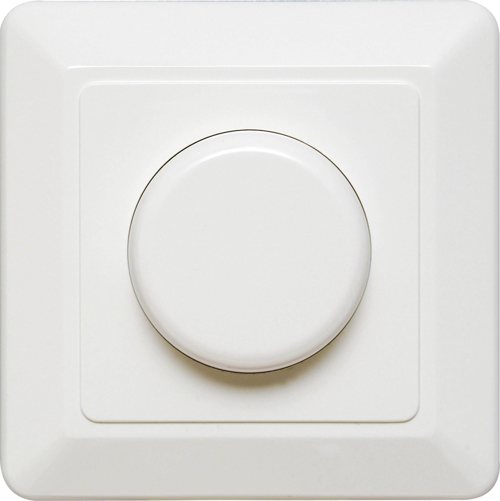 Настінний димер Ehmann для ламп розжарювання/галогенних ламп, 20-500 Вт, білий