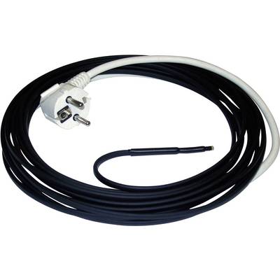 Czarny, długi kabel z białą wtyczką, odpowiedni do europejskich gniazd elektrycznych.