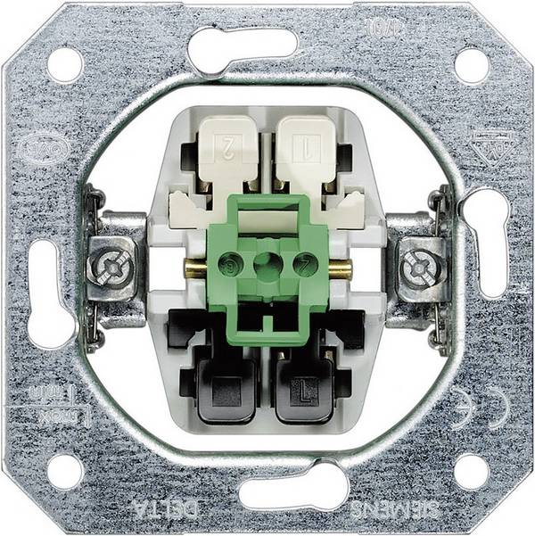 Siemens Osprzęt elektroinstalacyjny  Płytka przycisku Przełącznik schodowy, Wyłącznik  wielobarwny 5TA2156 1 szt.