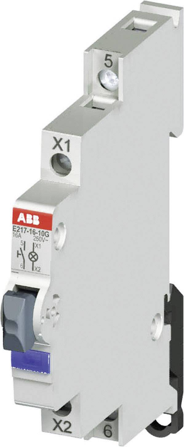 Wyłącznik instalacyjny ABB podświetlony przycisk 115-250 V / AC E217 ??16A- 10D