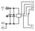 Schemat elektryczny z symbolem diody LED, łączący dwa zaciski (A1, A2) z zaciskami (11, 12, 14, 21, 22, 24).