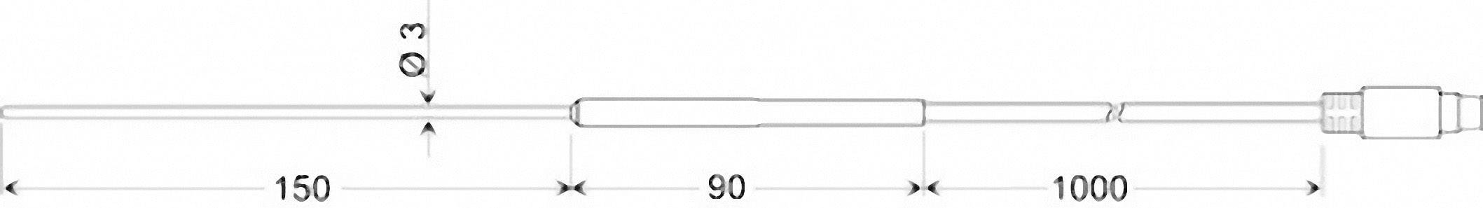 Greisinger GTF 35 Занурювальний датчик від -50 до 400 °C Тип датчика Pt100