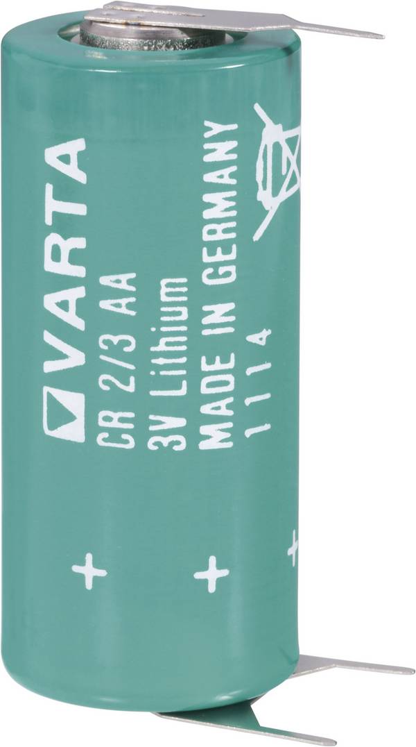 Bateria CR 2/3 AA SLF Varta 6237SLF, 3 V, 1350 mAh, litowe, U-piny do lutowania, 1 szt.
