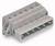 Szary, prostokątny wtyk elektryczny z wieloma punktami przyłączeniowymi, stosowany w zastosowaniach przemysłowych lub elektronicznych.