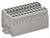 Szare, wielobiegunowe obudowy złączy, często stosowane w zastosowaniach elektrycznych do łączenia przewodów w szafach rozdzielczych.