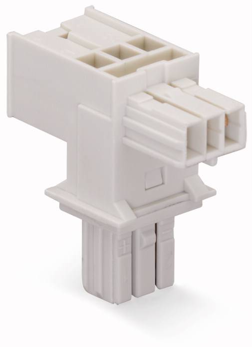 Białe, prostokątne złącza wtykowe z tworzywa sztucznego o wielu gniazdach, przeznaczone do połączeń elektronicznych.
