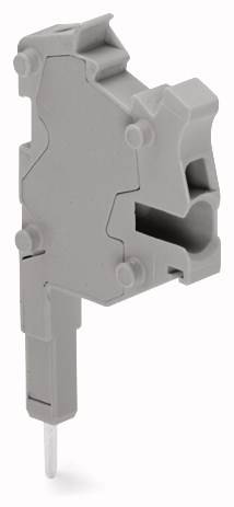 Szary element mocujący, wyglądający jak rodzaj uchwytu lub podparcia, o kanciastym kształcie i wielu punktach łączenia.