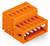 Pomarańczowy złącze z siedmioma stykami, odpowiednie do połączeń elektrycznych w zastosowaniach przemysłowych.