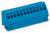 Niebieski złącz elektryczny z szesnastoma otworami.