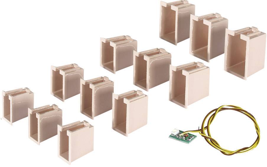 Світлові короба Viessmann 12 шт. + освітлювальна панель для дому, 10 - 16 В постійного/змінного струму