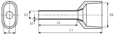 Кабельный наконечник Vogt Verbindungstechnik 470914D 2x16x14 100 шт.