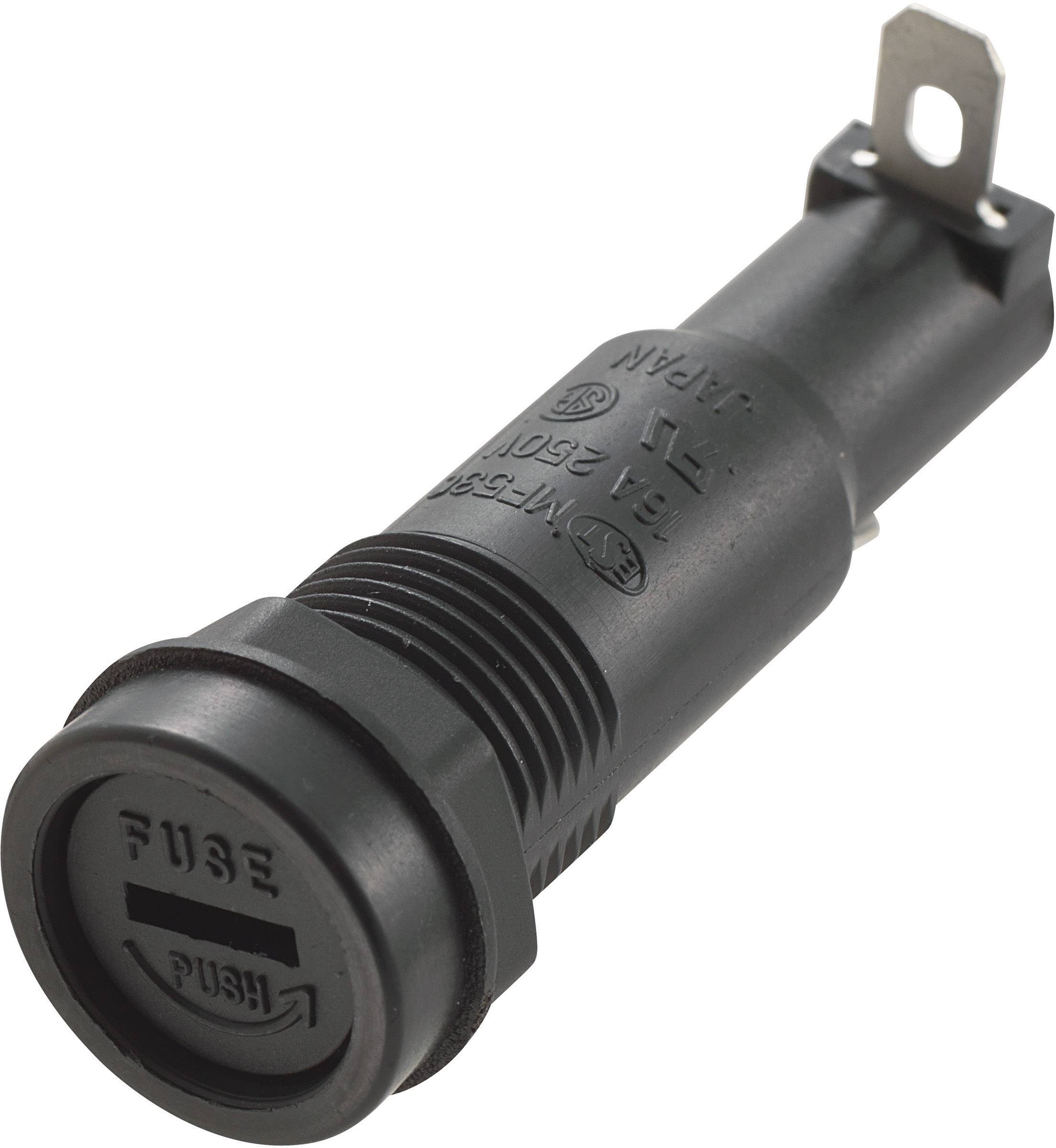 TRU COMPONENTS 701465 Uchwyt bezpiecznika MF-530, 250 V/AC, 16 A, 1 szt.