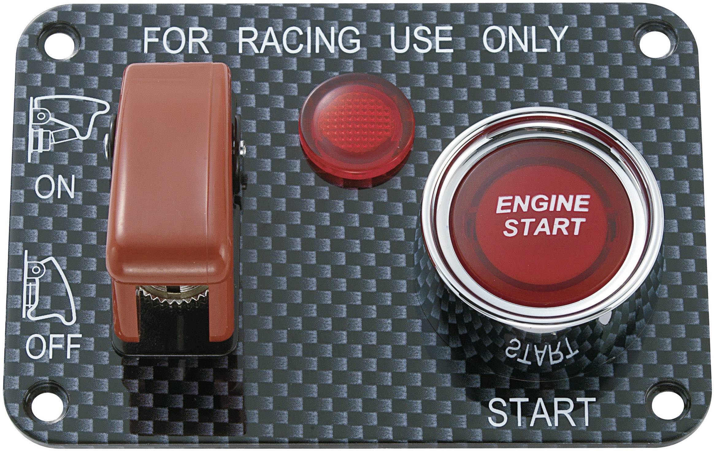 TRU COMPONENTS 1587961 Панель керування автомобілем TC-R18-Q1A-23B423L3R17100L, 1 x ввімкнено/вимкнено, 12 В/DC, 50 А