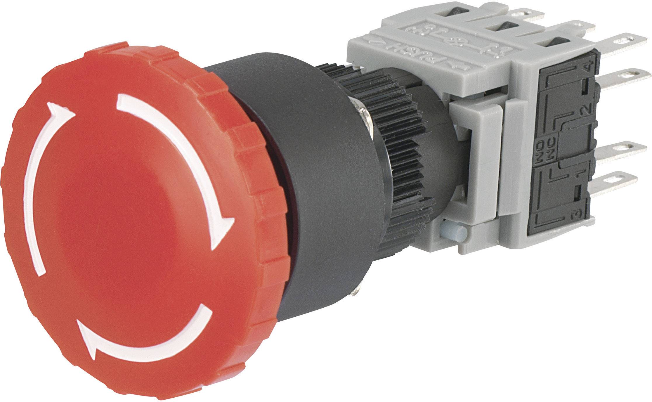 TRU COMPONENTS 704753 Аварійний вимикач LAS1-BY-33TSA, 250 В/змінного струму, 3 НЗ, 3 НО, 1 шт.