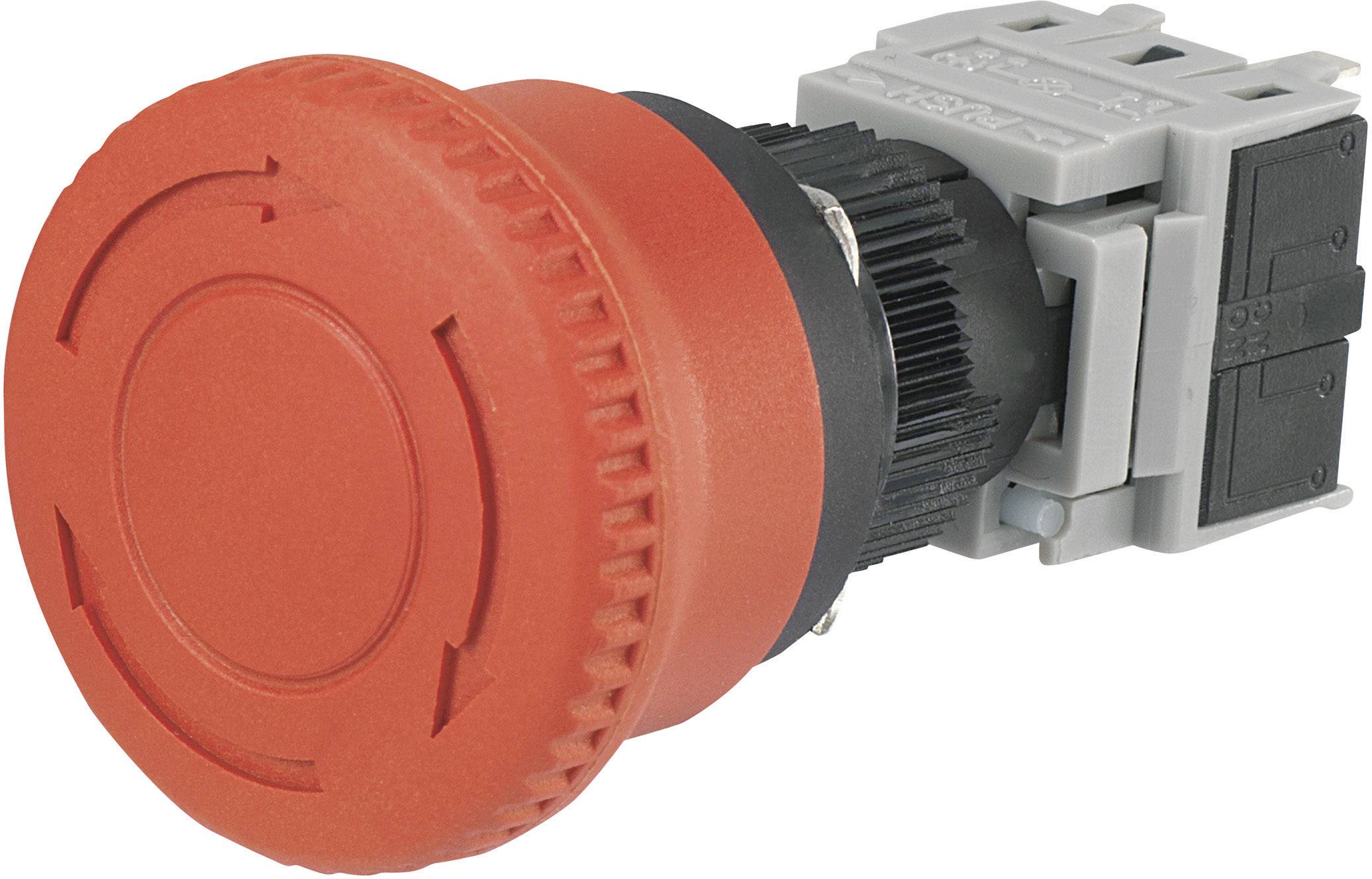 TRU COMPONENTS 704766 Аварійний вимикач LAS1-BY-11TSB, 1 NC, 1 NO, 1 шт.